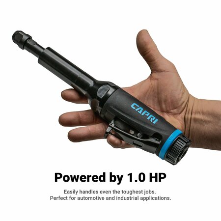 Capri Tools 1/4 in. 1 HP Air Straight Die Grinder, 20 in. Extra Long Neck CP32500-20